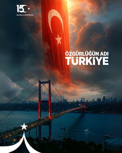 15 Temmuz Demokrasi ve Millî Birlik Günü kutlu olsun. 15 Temmuz Demokrasi ve Millî Birlik Günü kutlu olsun.