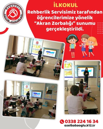 Rehberlik Servisimiz tarafından ilkokul öğrencilerimize yönelik “Akran Zorbalığı” konulu farkındalık sunumu gerçekleştirildi