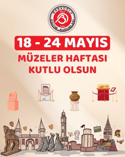 18-24 Mayıs Müzeler Haftası kutlu olsun.