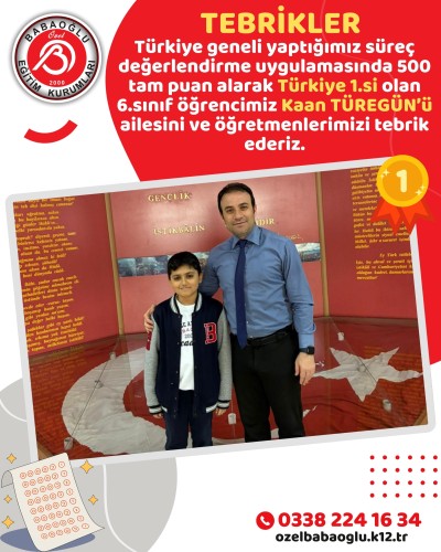 Tebrikler Kaan TÜREGÜN! Tebrikler Kaan TÜREGÜN!