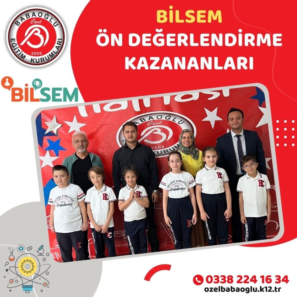 BİLSEM ÖN DEĞERLENDİRME KAZANANLARI