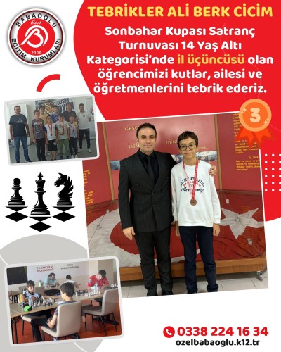 Tebrikler Ali Berk Cicim!