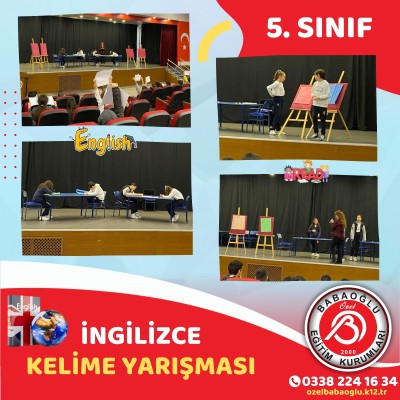 5. SINIF İNGİLİZCE KELİME YARIŞMASI