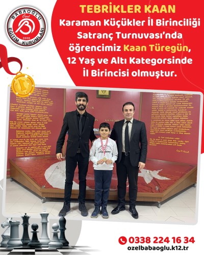 Tebrikler Kaan TÜREGÜN!