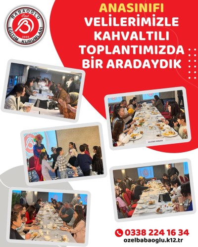 Anasınıfı Velilerimiz İle Kahvaltıda Buluştuk! Anasınıfı Velilerimiz İle Kahvaltıda Buluştuk!