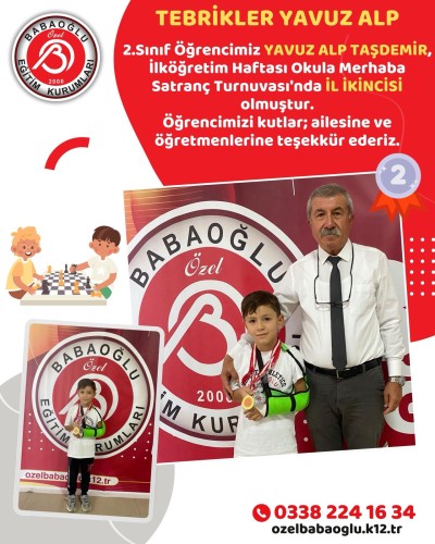 Tebrikler Yavuz Alp Taşdemir!