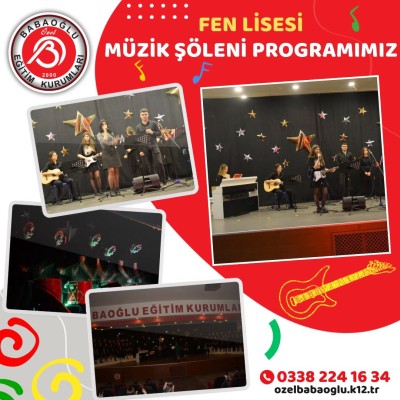 FEN LİSESİ MÜZİK ŞÖLENİ PROGRAMIMIZ