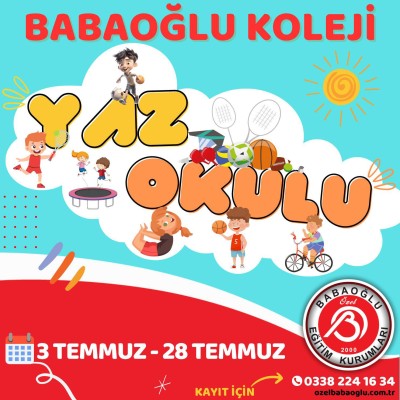 BABAOĞLU KOLEJİ YAZ OKULU KAYIT TARİHLERİ AÇIKLANDI