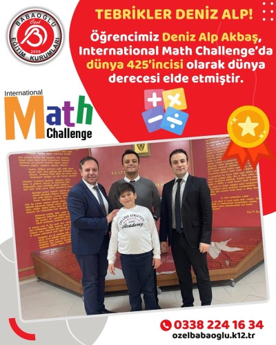 TEBRİKLER DENİZ ALP AKBAŞ!