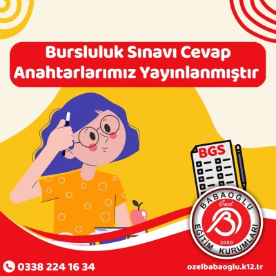 BGS 2023 9-10 ve 11. SINIF CEVAP ANAHTARLARI