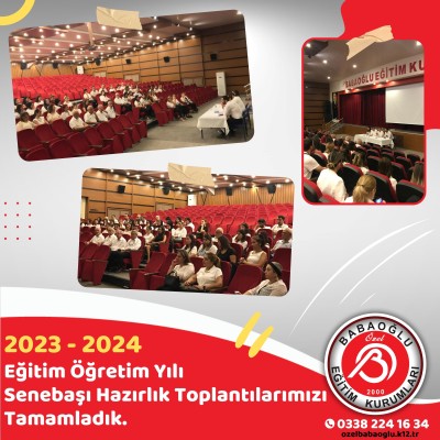 2023 - 2024 EĞİTİM ÖĞRETİM YILINA HAZIRIZ