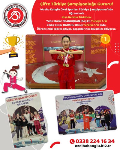 Çifte Türkiye Şampiyonluğu Gururu!