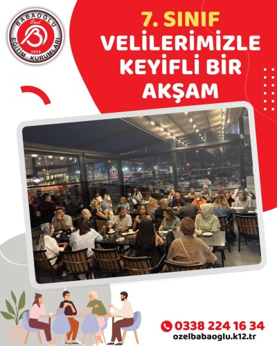 7. Sınıf Velilerimiz İle Buluştuk!