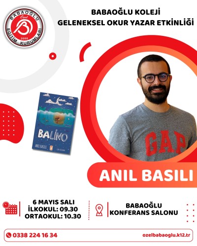 Yazar Anıl Basılı ile buluşuyoruz! Yazar Anıl Basılı ile buluşuyoruz!