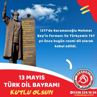 747. TÜRK DİL BAYRAMI KUTLU OLSUN