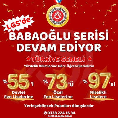 2024 LGS'DE BABAOĞLU SERİSİ DEVAM EDİYOR.