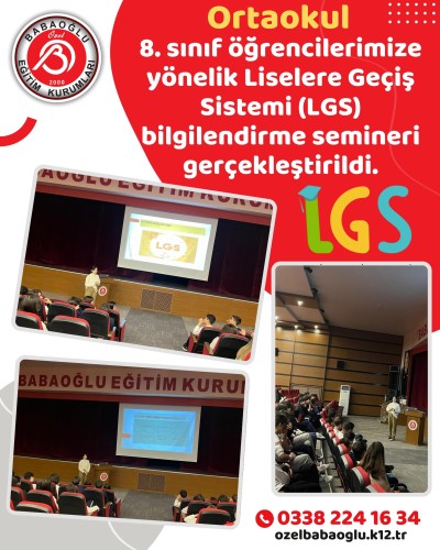 LGS Bilgilendirme Semineri!