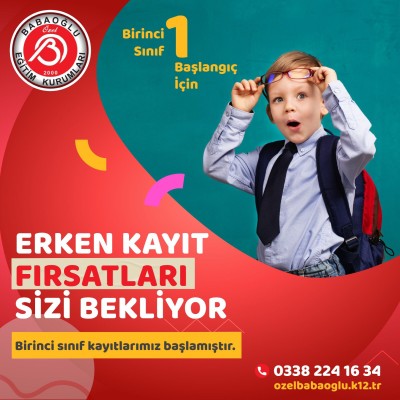 ERKEN KAYIT FIRSATLARI SİZİ BEKLİYOR 