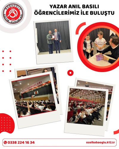 Yazar Anılı Basılı öğrencilerimizle buluştu! Yazar Anılı Basılı öğrencilerimizle buluştu!