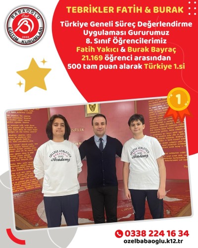Tebrikler Fatih Yakıcı & Burak Bayraç!