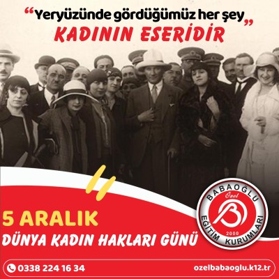 5 ARALIK DÜNYA KADIN HAKLARI GÜNÜ KUTLU OLSUN 5 ARALIK DÜNYA KADIN HAKLARI GÜNÜ KUTLU OLSUN