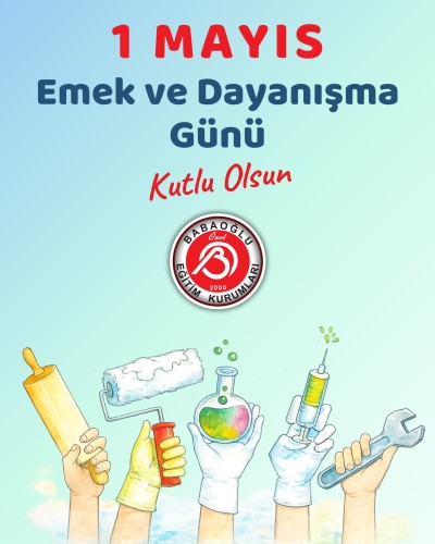Emeğin, alın terinin ve dayanışmanın günü… 1 Mayıs Emek ve Dayanışma Günü kutlu olsun!