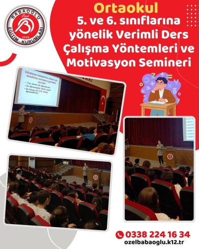 Verimli Ders Çalışma ve Motivasyon Semineri !