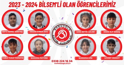 2023-2024 BİLSEM'Lİ OLAN ÖĞRENCİLERİMİZ