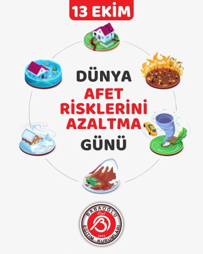 Afetlere karşı bilinçli olmak, riskleri azaltmanın ilk adımıdır!