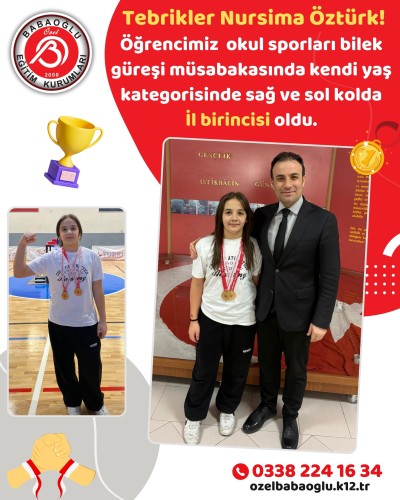 Tebrikler Nursima Öztürk!