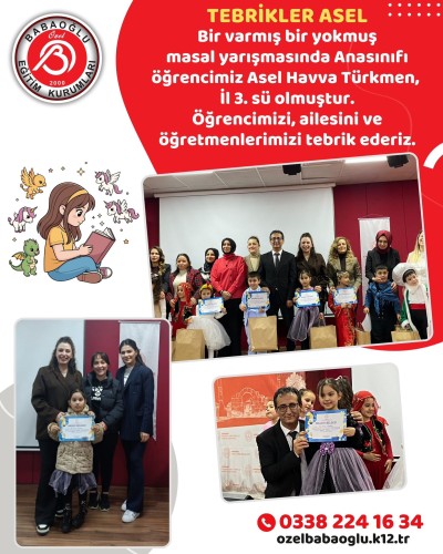Tebrikler Asel Havva Türkmen!